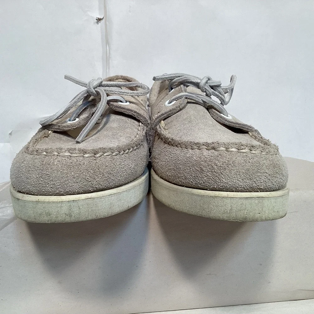 Sperry Top-Sider Gray Suede Classic Boat Shoes Men’s size 8 1/2